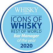 ICONS OF WHISKY bar of the yearのマーク